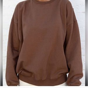 brown brandy melville sweatshirt